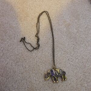 Elephant Pendant Necklace